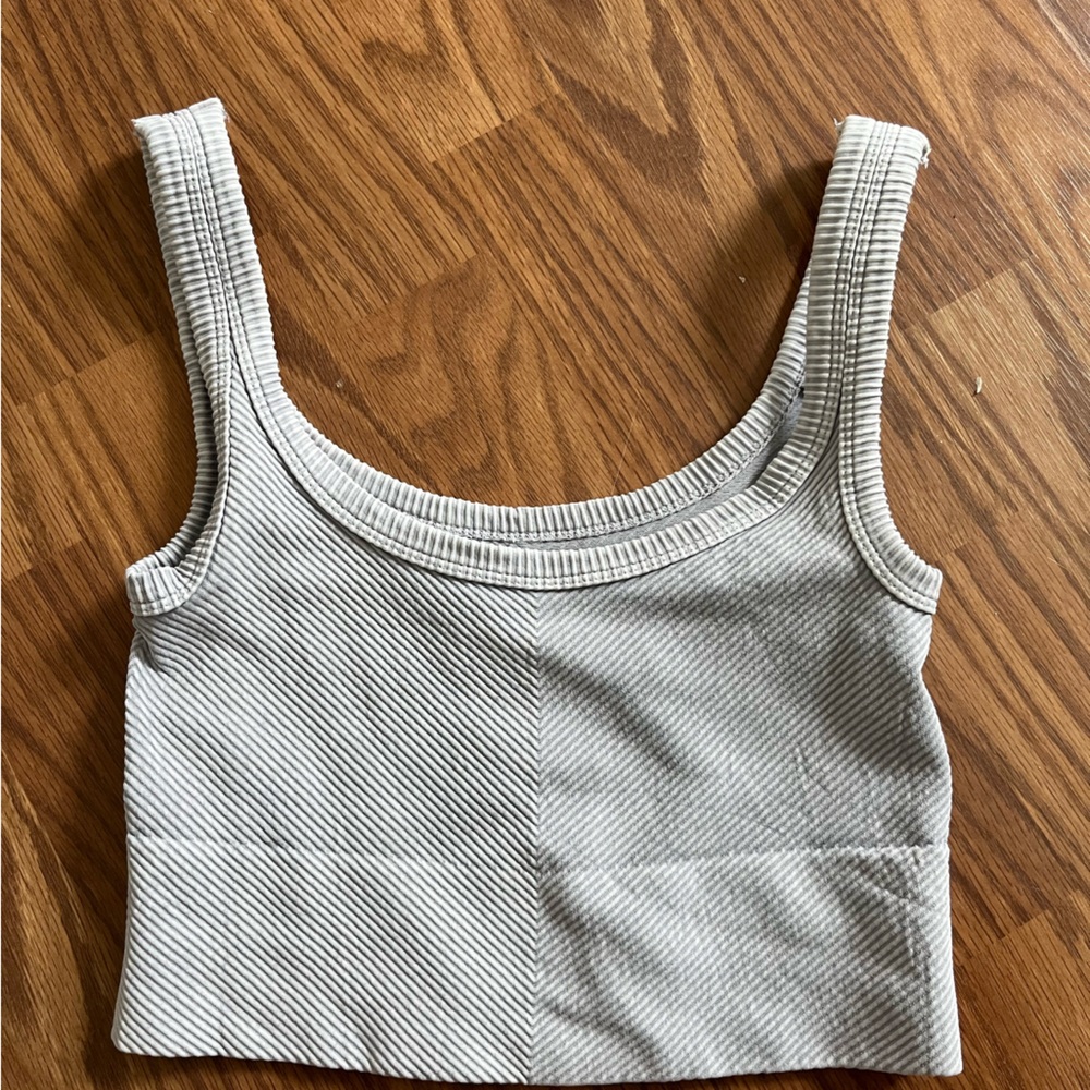 Striped Gray Tank Top